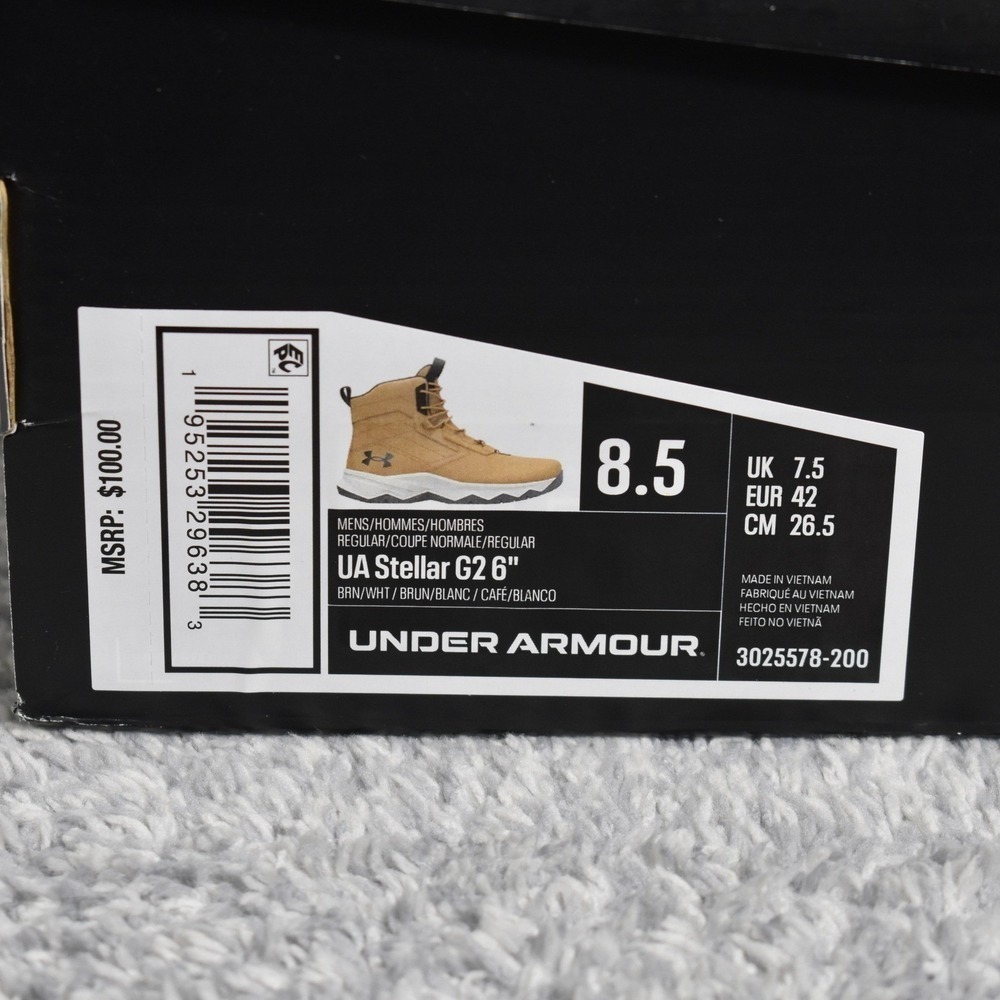 Under Armour UA Stellar G2 6" Tactical Hiking Boots Men's 8.5 3025578-200 NEW - Picture 12 of 13